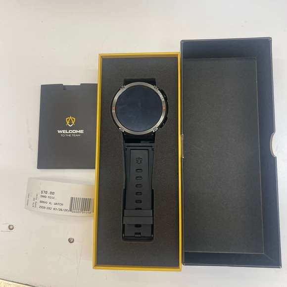 bravo Other - Black Men's Sport Smartwatch with Silicone Strap